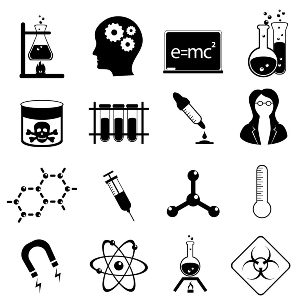 Science icon set — Stock Photo, Image
