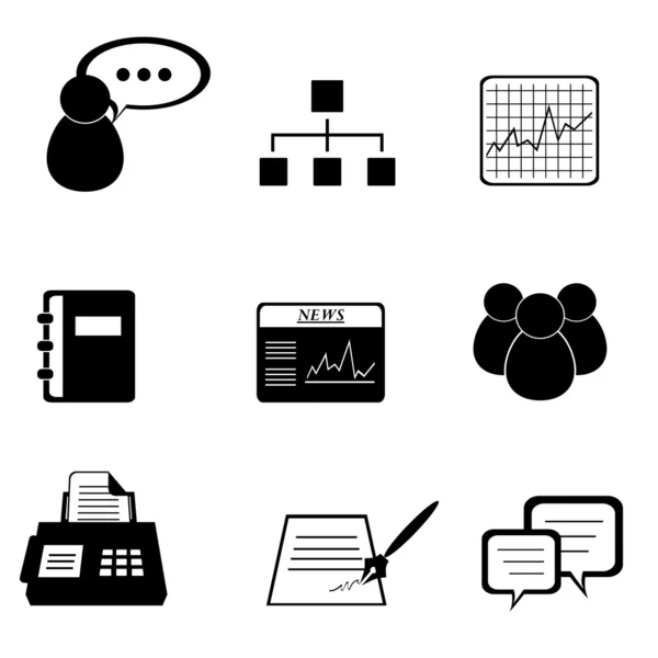 Business icon set — Stock Vector