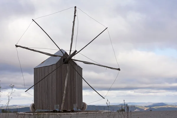 Windmill of Santiago da guarda-evening — Stock Photo, Image