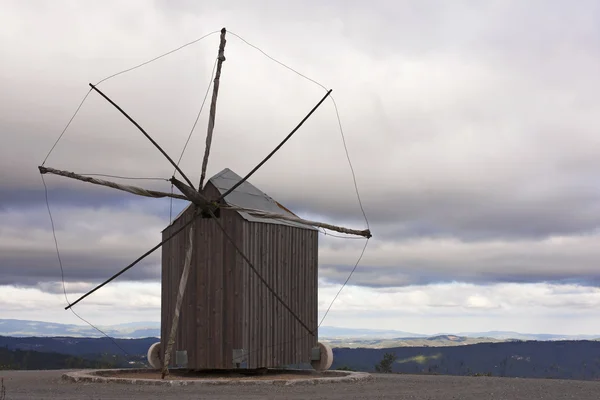 Windmill of Santiago da guarda-sunset — Stock Photo, Image