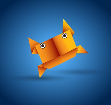 Vector Origami Animal clipart