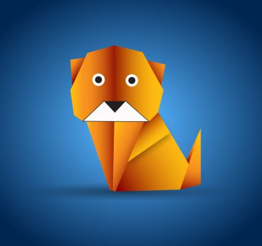 Vector Origami Animal clipart