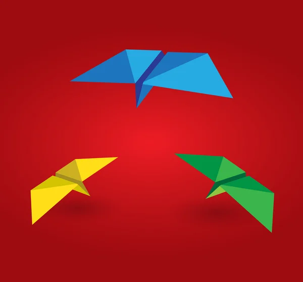 Διάνυσμα origami πουλιά — Διανυσματικό Αρχείο