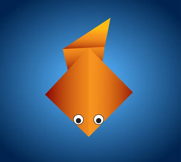 Vektorové origami zvíře — Stockový vektor