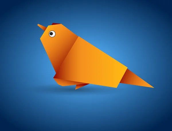Vecteur Origami Oiseau — Image vectorielle