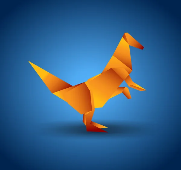 Vektor Origami állat — Stock Vector
