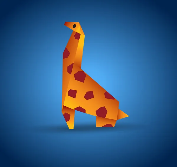 折り紙動物のベクトル — ストックベクタ