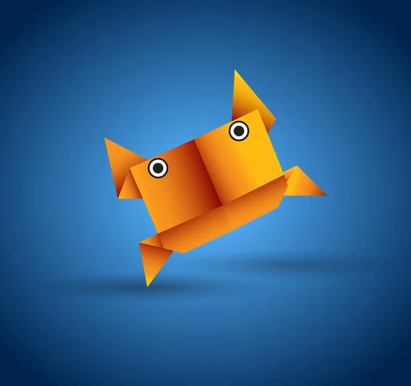 Vektör origami hayvan — Stok Vektör