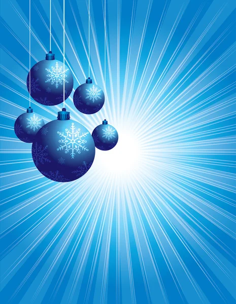 Vector Christmas Hanging Balls — Stock Vector
