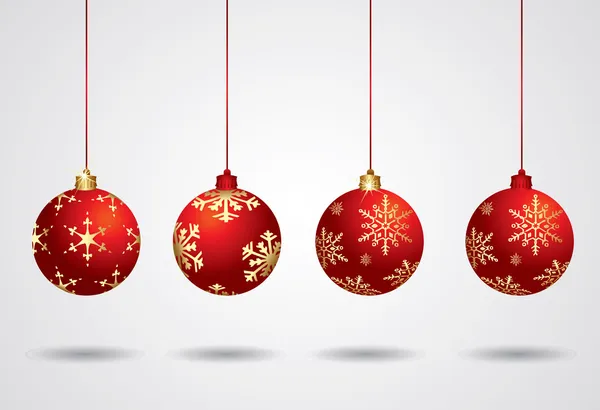 Vector bolas de Navidad — Vector de stock