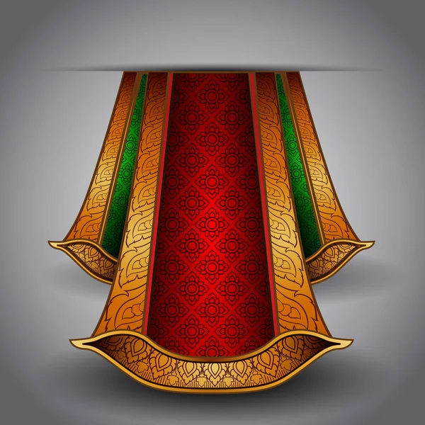 Вектор розкішна королівська тканина короля — стоковий вектор