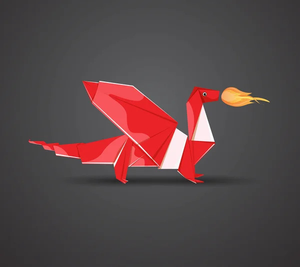 Červená vektor draka 2012 — Stockový vektor