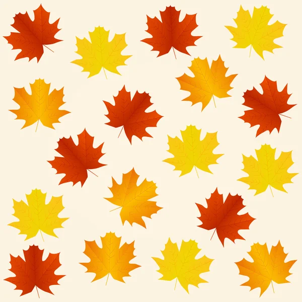 Podzimní bezešvé pozadí — Stockový vektor