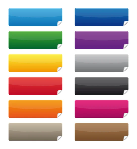 Etiquetas coloridas — Vector de stock