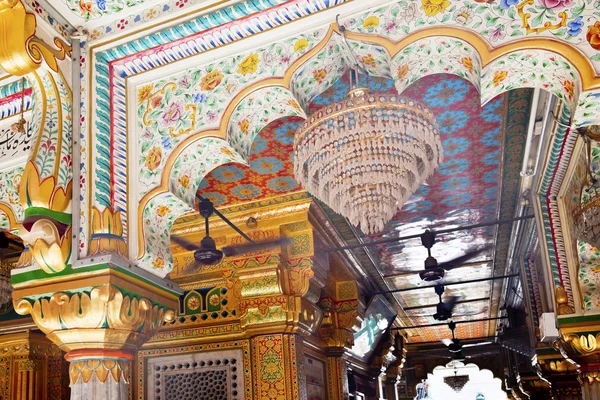 Wzory mozaiki nizamuddin kompleks Meczet wnętrza new delhi ind — Zdjęcie stockowe