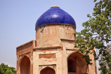 eski mavi kubbe sabz subz burj Babür mezar yeni delhi Hindistan