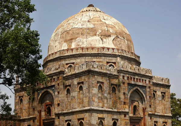 Bara gumbad grób lodi ogrody new delhi Indie — Zdjęcie stockowe