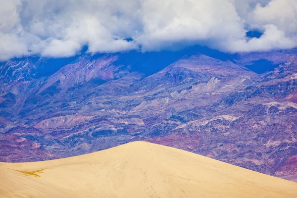 Мескіт плоским дюни виноградна лоза гори Долина смерті Національний ПА — стокове фото