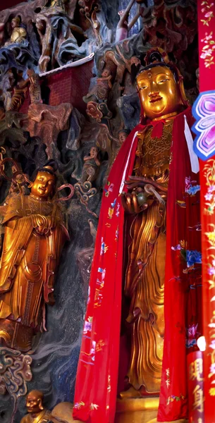 Boeddhistische standbeeld jade buddha tempel jufo si shanghai china — Stockfoto