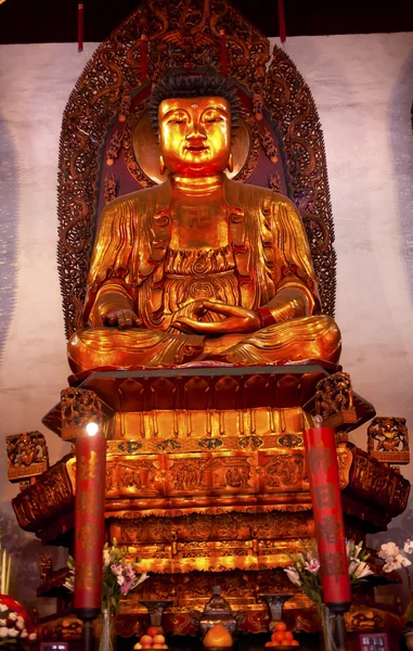 Buddyjska statua Jadeitowego Buddy rozciągacz jufo si shanghai, Chiny — Zdjęcie stockowe