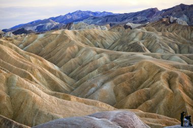 Photographing Zabruski Point Death Valley National Park Californ clipart