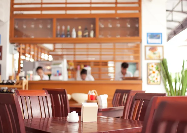Mesa libre en la cafetería — Foto de Stock