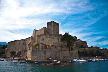 The town of Collioure in Languedoc-Roussillon in France clipart