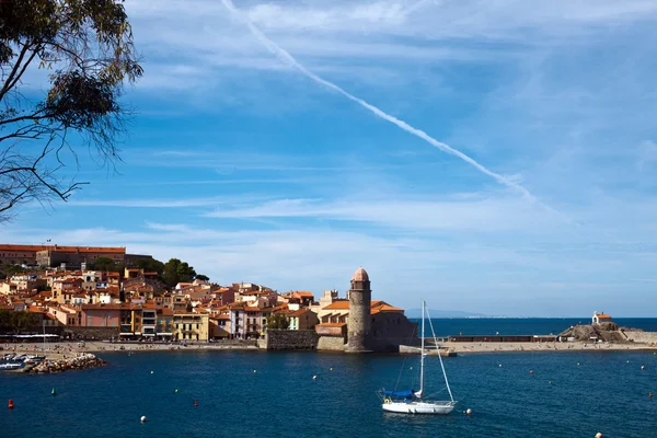 stock image The town of Collioure in Languedoc-Roussillon in France