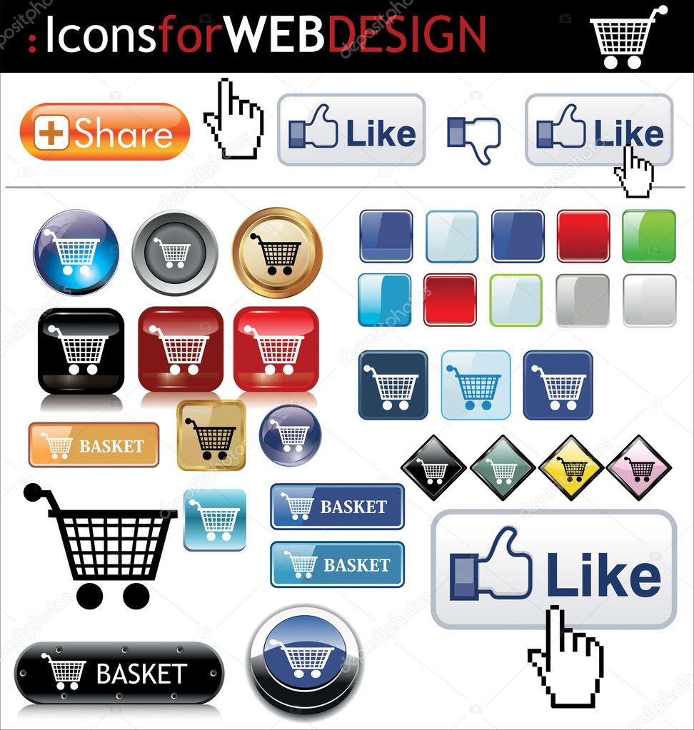 Web buttons big pack