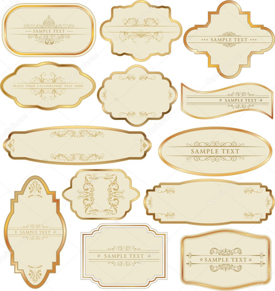 Set of golden labels