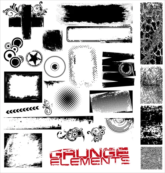 Grunge-Elemente — Stockvektor