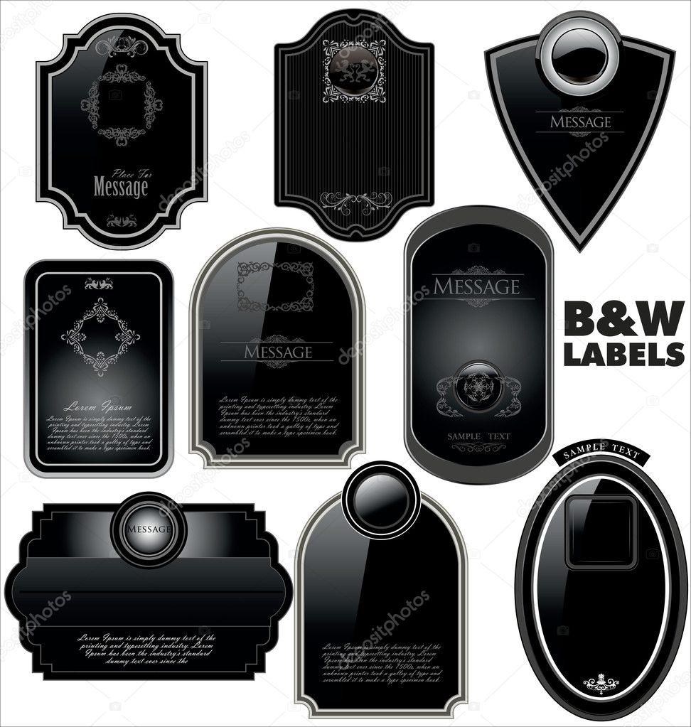 Black labels