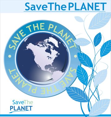 Save the planet background clipart