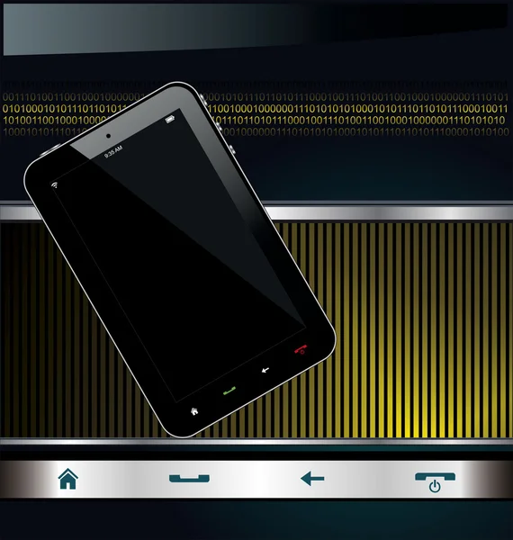 Modern glänsande smartphone bakgrund — Stock vektor