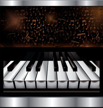 Abstract music background clipart