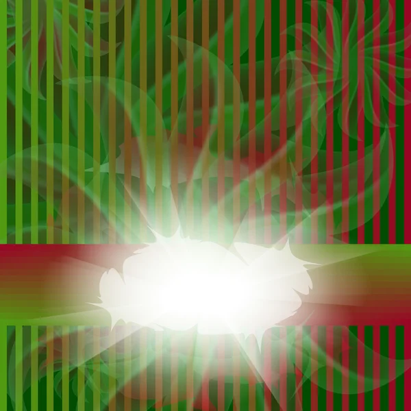 Carte rouge et verte rayée — Image vectorielle