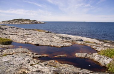 Norveç'te deniz manzara