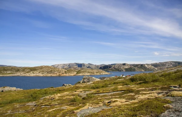 Pohled na norský fjord — Stock fotografie