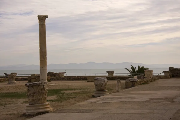 Roman pillar in Carthage, Tunisia — Stock Photo, Image