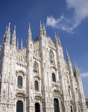 Duomo marble cathedral in Milan clipart