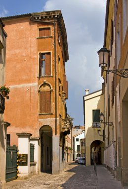 Padova'nın tipik sokakta