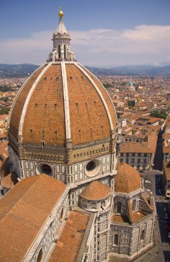 Basilica di santa maria del fiore cath çatıdan görünümünü