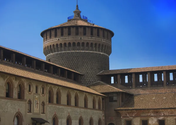 Castillo de Sforzesco en Milán —  Fotos de Stock