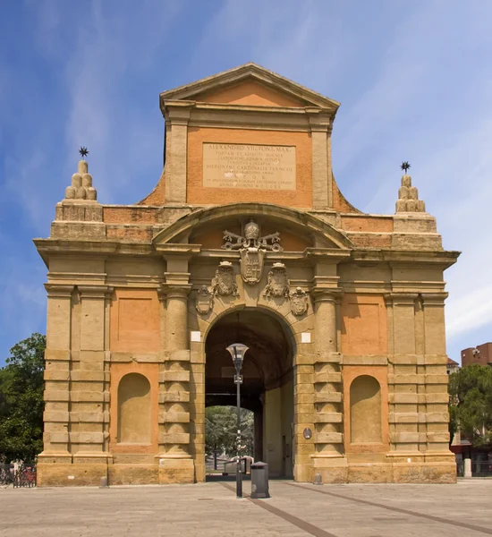 Portão medieval em Bolonha — Fotografia de Stock