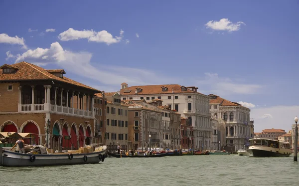 Вид на Большой канал в Венеции — стоковое фото