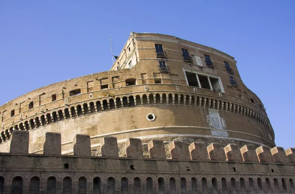 Vista lateral del Castillo de San Angelo en Roma — Foto de Stock