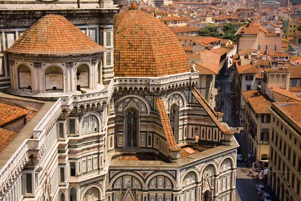 Florencja widok z wieży katedry we Włoszech Zdjęcia Stockowe bez tantiem
