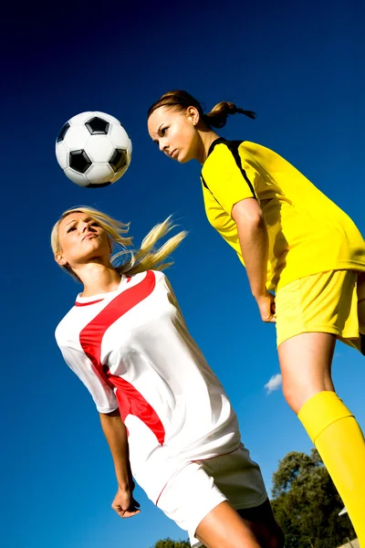 Τα κορίτσια του ποδοσφαίρου — Φωτογραφία Αρχείου