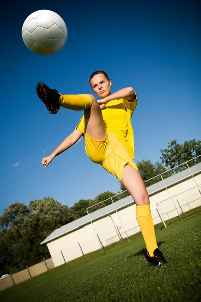 Ποδόσφαιρο κορίτσι — Φωτογραφία Αρχείου