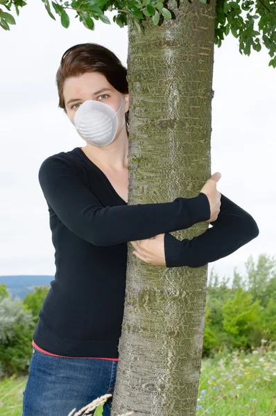 Miljöaktivist kvinna — Stockfoto